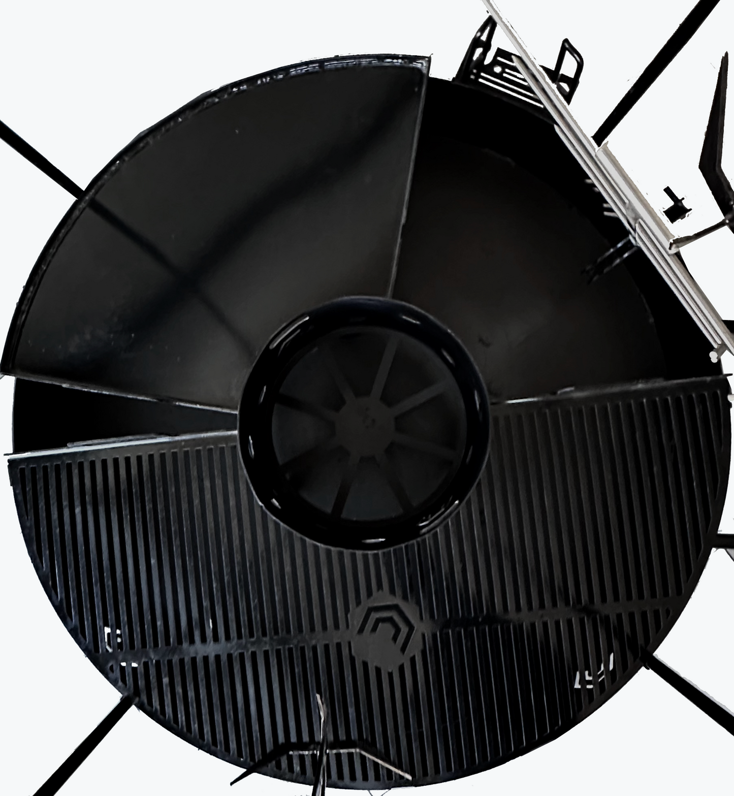 LA RAMONA, parrilla multifuncional con ruedas, 120 cms, accesorios