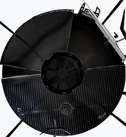 LA RAMONA, parrilla multifuncional con ruedas, 120 cms, accesorios